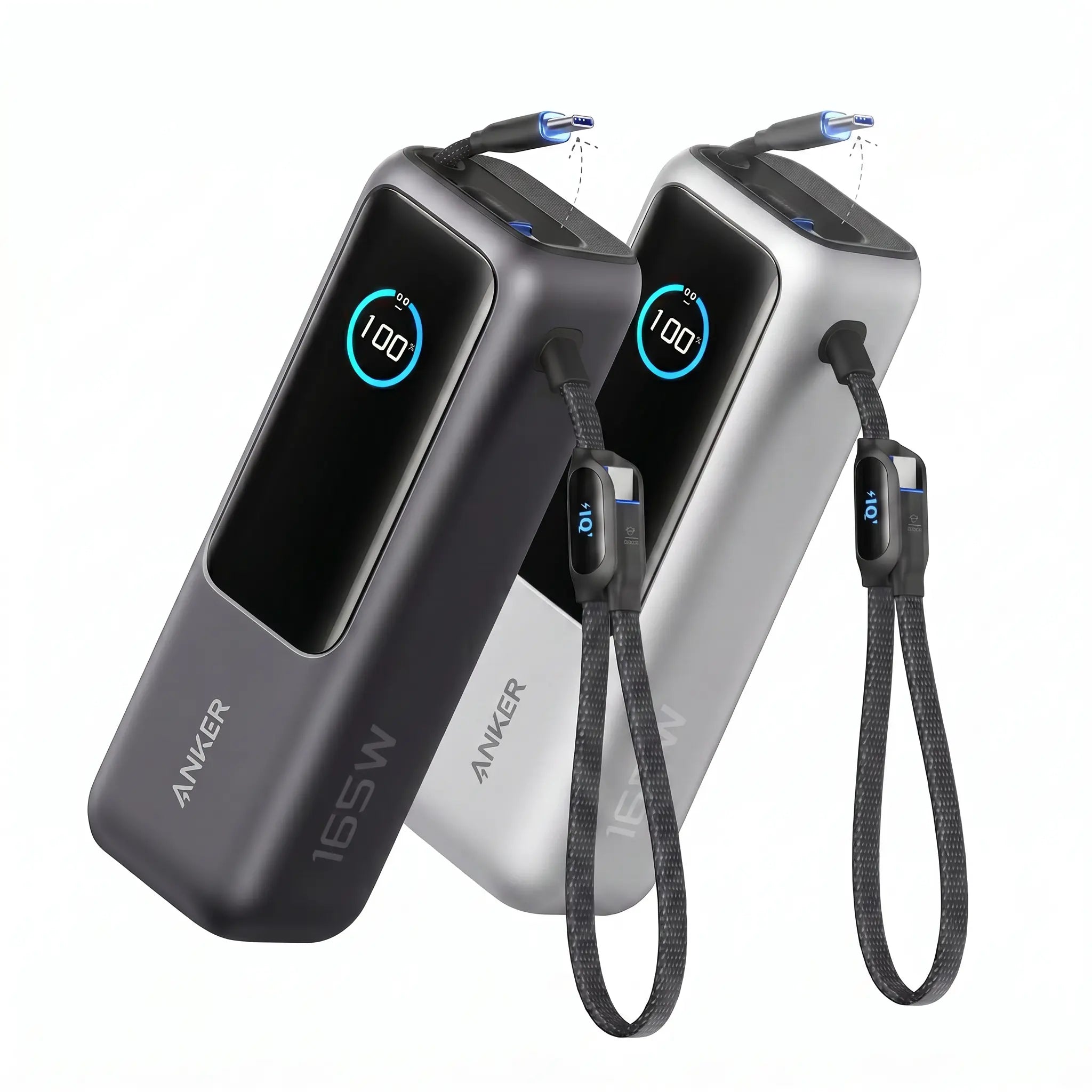 【Power Bank】Anker 165W 25,000Mah Laptop Power Bank, Portable Charger with Built-In Retractable USB-C Cable, 4-Device Fast Charging Battery Pack for Travel and Work,Summerwins,Fathersdaygift,#Dealsforyoudays